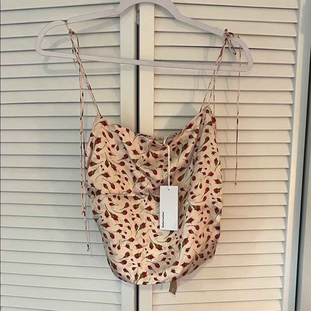 NWT 100% Silk Reformation Lucrezia Top